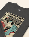 Samurai Bartender Wine Ukiyo-e Unisex Long Sleeve Tee - Samurai Original
