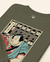 Samurai Bartender Wine Ukiyo-e Unisex Long Sleeve Tee - Samurai Original