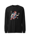 Samurai Baseball Player 4 Sport Ukiyo-e Unisex Long Sleeve Tee