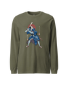 Samurai Baseball Ukiyo-e Unisex Long Sleeve Tee No.2