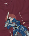 Samurai Baseball Ukiyo-e Unisex Long Sleeve Tee No.2