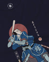 Samurai Baseball Ukiyo-e Unisex Long Sleeve Tee No.2