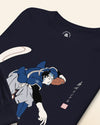 Samurai Baseball Japanese Ukiyo-e Unisex Long Sleeve Tee No.5