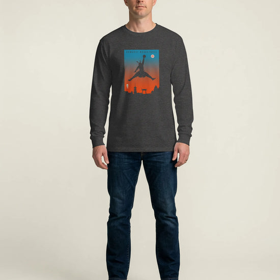 Samurai Basketball Ukiyo-e Unisex Long Sleeve Tee - Samurai Original