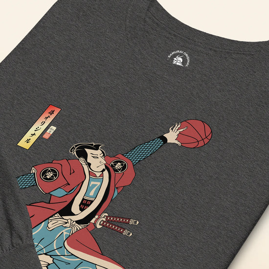 Samurai Basketball Player 3 Sport Ukiyo-e Unisex Long Sleeve Tee - Samurai Original