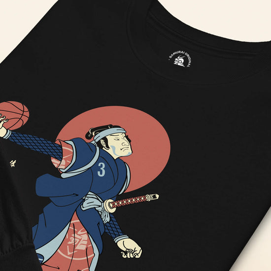 Samurai Basketball Player 4 Sport Ukiyo-e Unisex Long Sleeve Tee - Samurai Original