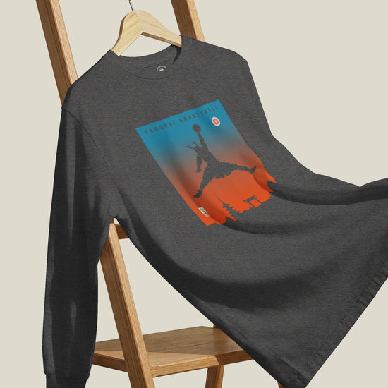 Samurai Basketball Ukiyo-e Unisex Long Sleeve Tee - Samurai Original