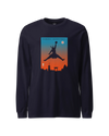 Samurai Basketball Ukiyo-e Unisex Long Sleeve Tee Navy - Samurai Original