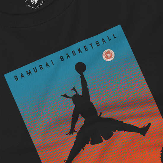 Samurai Basketball Ukiyo-e Unisex Long Sleeve Tee - Samurai Original