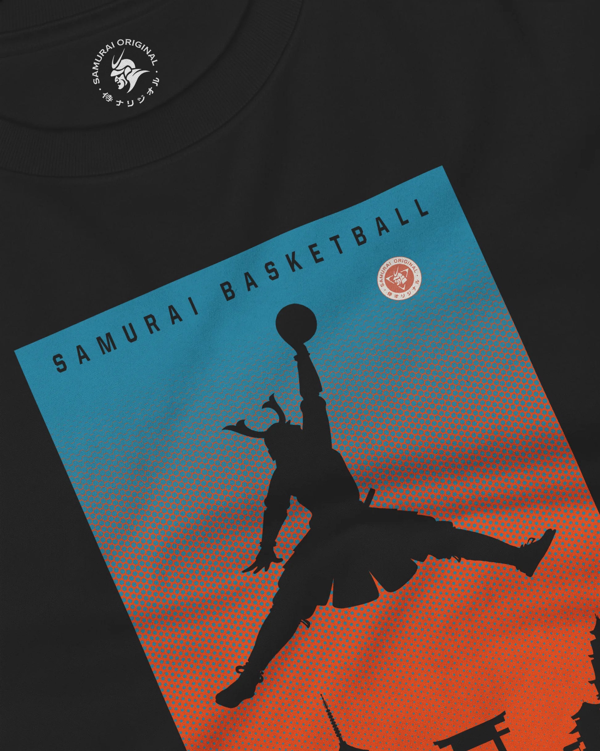 Samurai Basketball Ukiyo-e Unisex Long Sleeve Tee - Samurai Original
