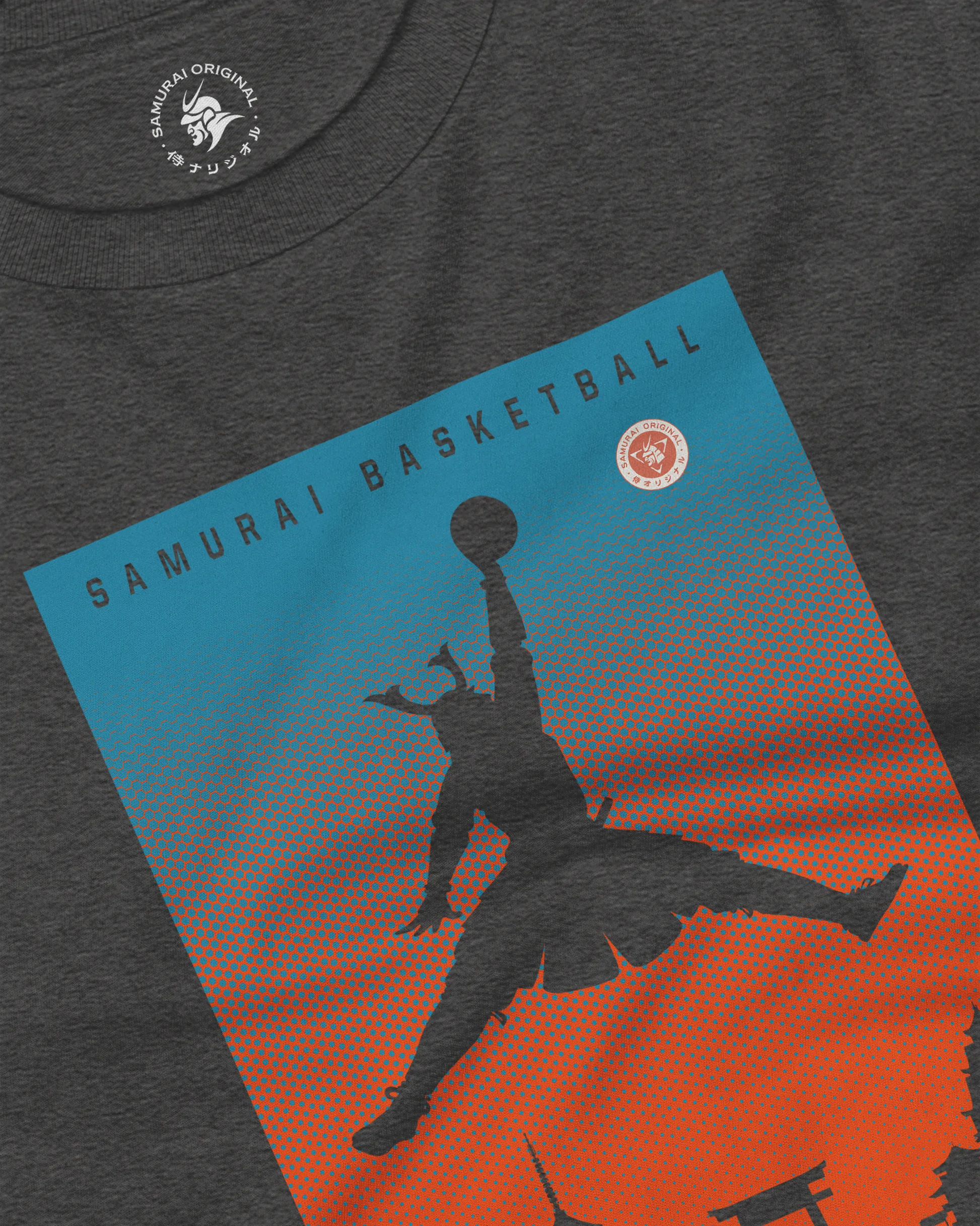 Samurai Basketball Ukiyo-e Unisex Long Sleeve Tee - Samurai Original