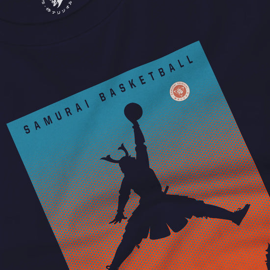 Samurai Basketball Ukiyo-e Unisex Long Sleeve Tee - Samurai Original