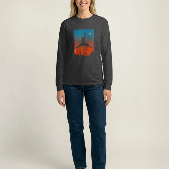 Samurai Basketball Ukiyo-e Unisex Long Sleeve Tee - Samurai Original