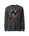 Samurai Bassist Japanese Ukiyo-e Unisex Long Sleeve Tee No.8