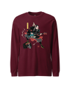 Samurai Bassist Japanese Ukiyo-e Unisex Long Sleeve Tee No.8
