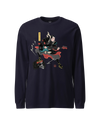 Samurai Bassist Japanese Ukiyo-e Unisex Long Sleeve Tee No.8