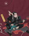Samurai Bassist Japanese Ukiyo-e Unisex Long Sleeve Tee No.8