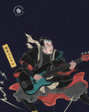 Samurai Bassist Japanese Ukiyo-e Unisex Long Sleeve Tee No.8