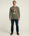 Samurai Bassist Music Ukiyo-e Unisex Long Sleeve Tee - Samurai Original