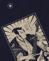 Samurai Bassist Music Ukiyo-e Unisex Long Sleeve Tee No.2