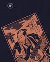 Samurai Bassist Music Ukiyo-e Unisex Long Sleeve Tee No.3