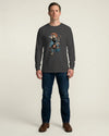Samurai Bassist Music Ukiyo-e Unisex Long Sleeve Tee No.6 - Samurai Original