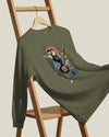 Samurai Bassist Music Ukiyo-e Unisex Long Sleeve Tee No.6 - Samurai Original