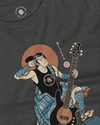 Samurai Bassist Music Ukiyo-e Unisex Long Sleeve Tee No.6 - Samurai Original
