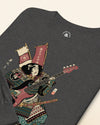 Samurai Bassist Player 7 Music Ukiyo-e Unisex Long Sleeve Tee - Samurai Original