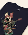 Samurai Bassist Player 7 Music Ukiyo-e Unisex Long Sleeve Tee - Samurai Original
