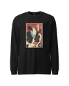 Samurai Bassist Music Ukiyo-e Unisex Long Sleeve Tee Black - Samurai Original