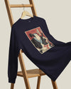 Samurai Bassist Music Ukiyo-e Unisex Long Sleeve Tee - Samurai Original