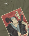 Samurai Bassist Music Ukiyo-e Unisex Long Sleeve Tee - Samurai Original