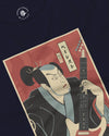 Samurai Bassist Music Ukiyo-e Unisex Long Sleeve Tee - Samurai Original