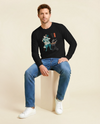 Samurai Beer and BBQ Japanese Ukiyo-e Unisex Long Sleeve Tee No.2 - Samurai Original