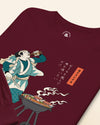Samurai Beer and BBQ Japanese Ukiyo-e Unisex Long Sleeve Tee No.2 - Samurai Original