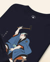 Samurai Blacksmith Swords Japanese Ukiyo-e Unisex Long Sleeve Tee - Samurai Original