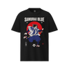 Samurai Blue 2026 Football Ukiyo-e Organic T-shirt Black - Samurai Original