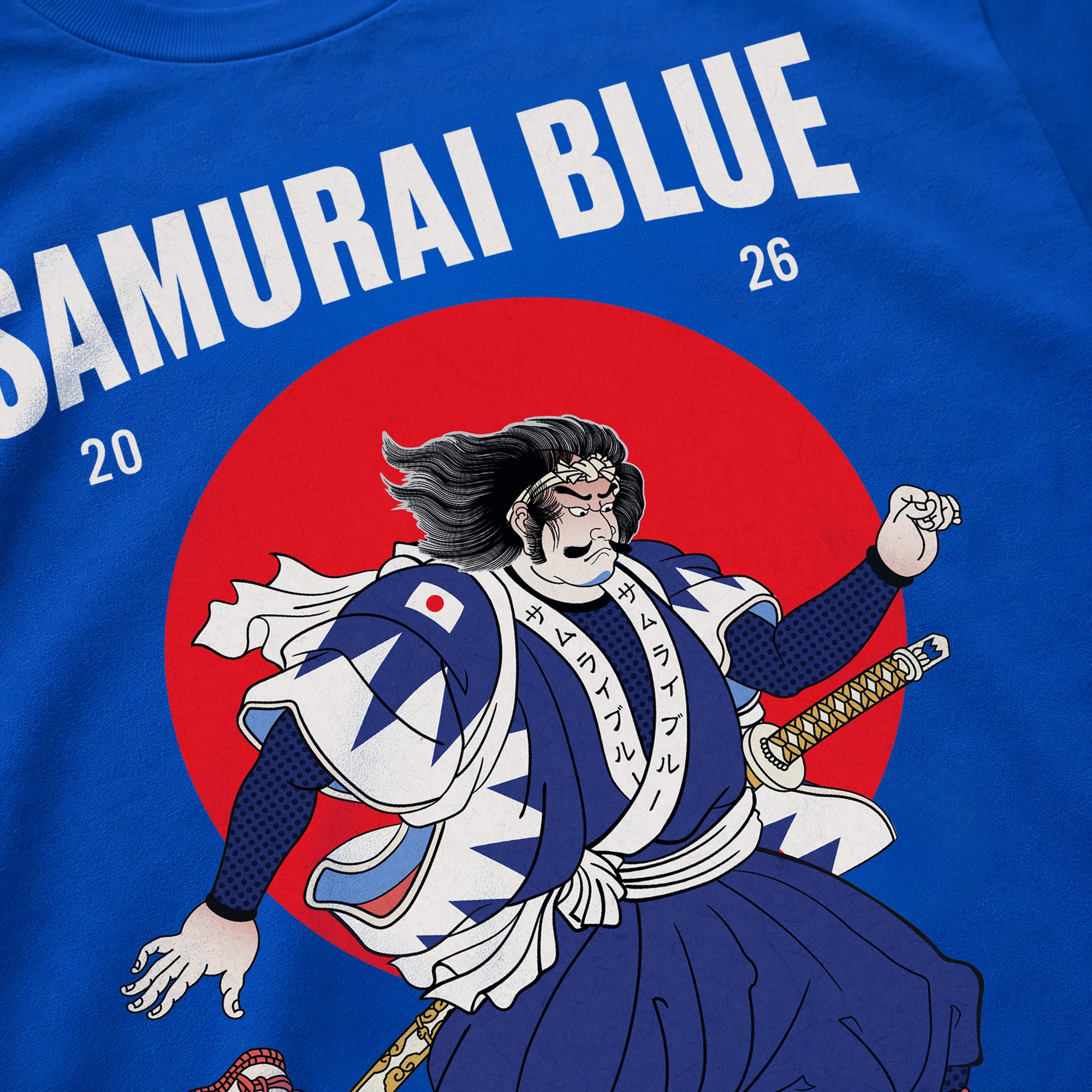 Samurai Blue 2026 Football Ukiyo-e Classic T-shirt | Samurai Original