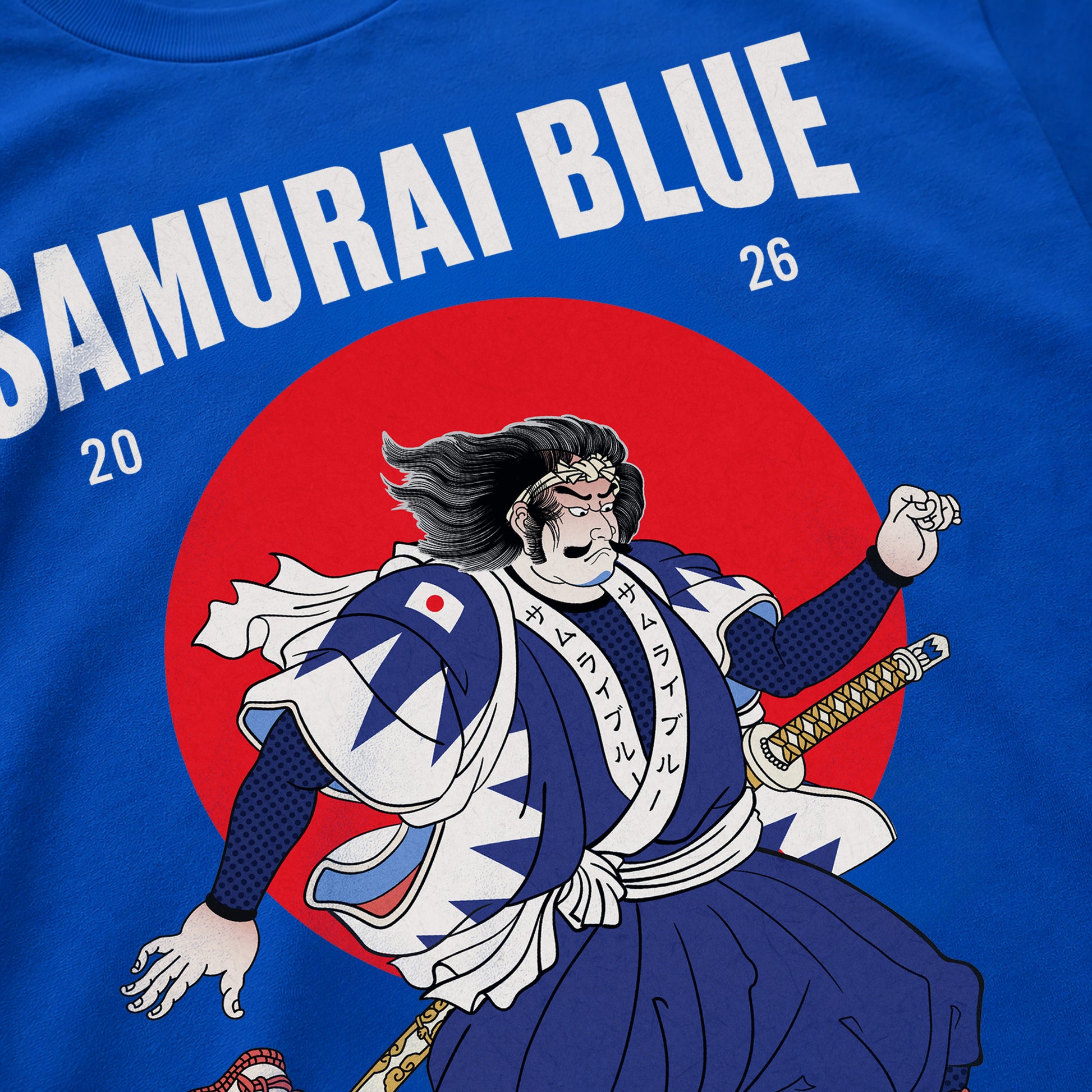 Samurai Blue 2026 Football Ukiyo-e Classic T-shirt - Samurai Original