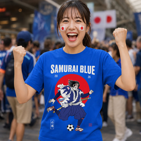 Samurai Blue 2026 Football Ukiyo-e Classic T-shirt - Samurai Original