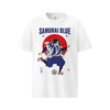 Samurai Blue 2026 Football Ukiyo-e Organic T-shirt White - Samurai Original