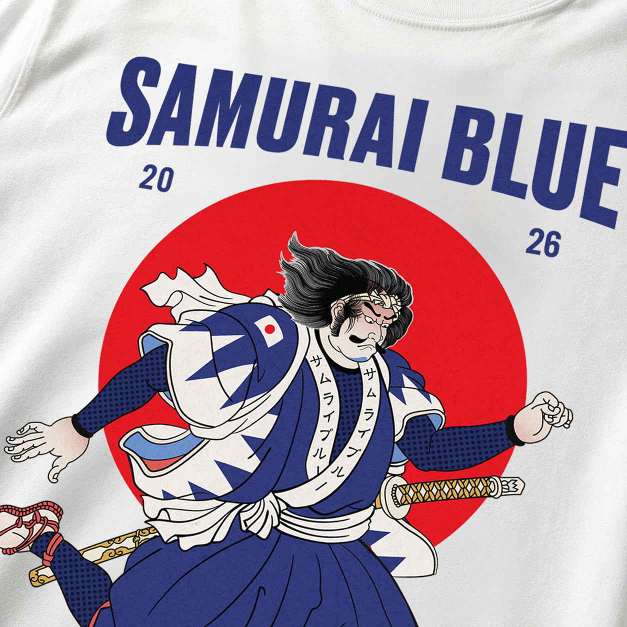 Samurai Blue 2026 Football Ukiyo-e Classic T-shirt - Samurai Original
