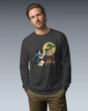 Samurai and Bonsai Tree Japanese Ukiyo-e Unisex Long Sleeve Tee 2 - Samurai Original