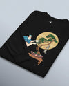 Samurai and Bonsai Tree Japanese Ukiyo-e Unisex Long Sleeve Tee 2 - Samurai Original