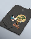 Samurai and Bonsai Tree Japanese Ukiyo-e Unisex Long Sleeve Tee 2 - Samurai Original