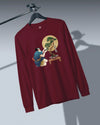 Samurai and Bonsai Tree Japanese Ukiyo-e Unisex Long Sleeve Tee 2 - Samurai Original