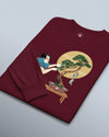 Samurai and Bonsai Tree Japanese Ukiyo-e Unisex Long Sleeve Tee 2 - Samurai Original