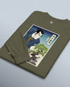 Samurai and Bonsai Tree Ukiyo-e Unisex Long Sleeve Tee