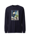 Samurai and Bonsai Tree Ukiyo-e Unisex Long Sleeve Tee